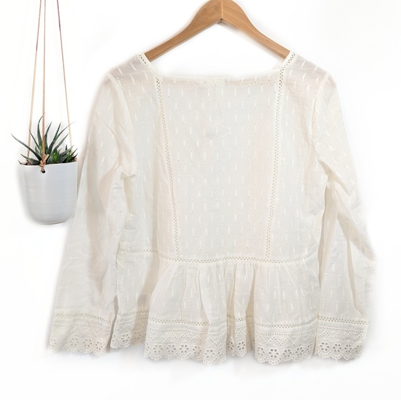 • anthro | meadow rue • edelyn ruffled blouse - Picture 4 of 8